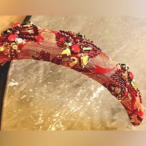 Glass & gem beaded, headband | Anthropologie, never worn!